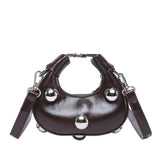 Milli Studded Micro Bowling Crossbody Bags