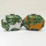 Milo Green Leaf Crystal Evening Clutch