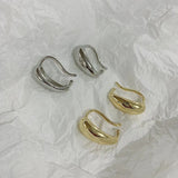 Minimalist Bubble Metal Clip Earrings watereverysunday