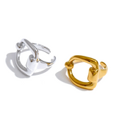 Kay Minimalist D Shape Ring
