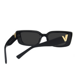 Mira V Embossed Rectangle Sunglasses watereverysunday