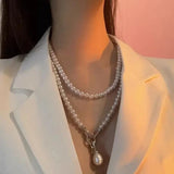 Mirabella Pearl Heart Convertible Necklace
