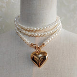 Mirabella Pearl Heart Convertible Necklace