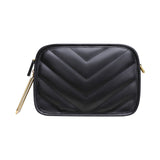 Misha Chevron Quilted Leather Shoulder Bag. watereverysunday