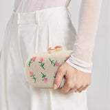 Miyako Floral Embroidered Clutch