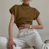 Miyo Casual Smock Neck Knit Top