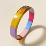 Multi Color Bangle Resin Bracelets - 3 Colors watereverysunday