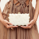 Myka Acrylic Sculpted Evening Box Bag