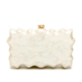 Myka Acrylic Sculpted Evening Box Bag