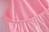 Nabie Back Bow Pink Baby Doll Mini Dress watereverysunday