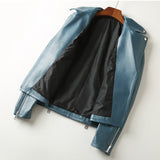 Nadia Faux Leather Biker Jacket - 3 Colors watereverysunday