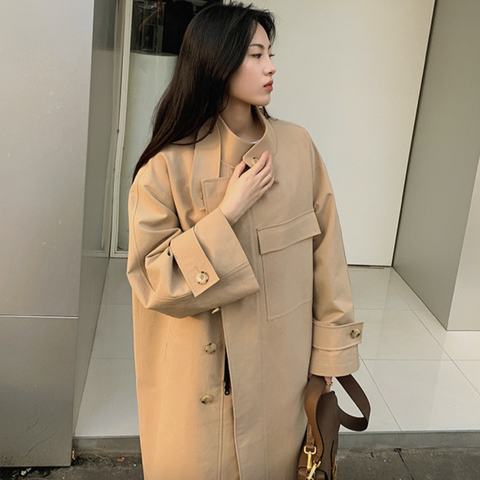 Funnel neck 2025 cocoon coat