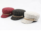 Nala Tweed Newsboy Hat - 3 Colors watereverysunday