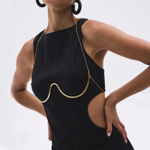 Namie Wired Bra Body Jewelry - Gold or Silver watereverysunday