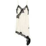 Natalia Lace Trim Satin Slip Top