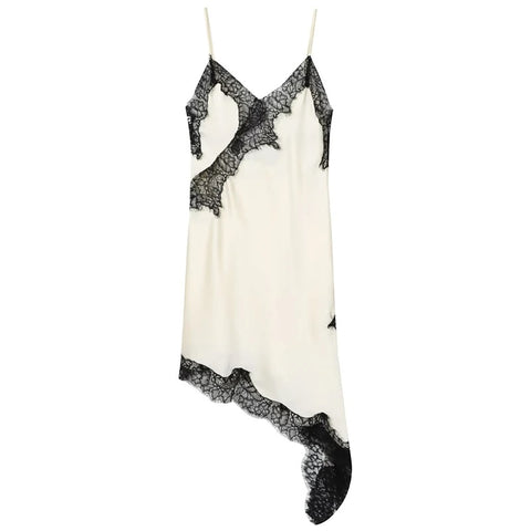 Natalia Lace Trim Satin Slip Top