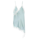 Natalia Lace Trim Satin Slip Top