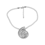 Nautilus Shell Pendant Choker Necklace watereverysunday