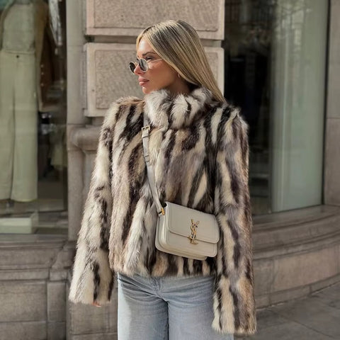 Nayeli Faux Fox Fur Jacket