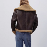 Nema Shearling Mustang Bomber Jacket watereverysunday