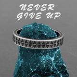 Never Give Up Band Ring watereverysunday