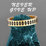 Never Give Up Band Ring watereverysunday