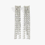 Nila Crystal Fringe Statement Earrings