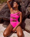 Nina Zigzag Cut Out One Piece Swimsuit - 5 Colors watereverysunday