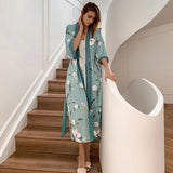 Nina Floral Print Kimono Robe
