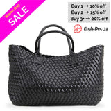 Nizza Faux Leather Woven Bags - 24 Colors