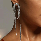 Norma Rhinetone Tassel Earrings - 2 Colors watereverysunday