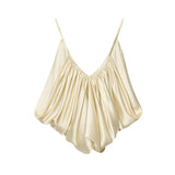 Norma Draped Satin Slip Top