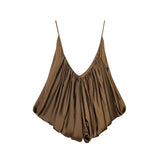 Norma Draped Satin Slip Top