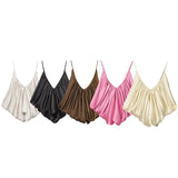 Norma Draped Satin Slip Top