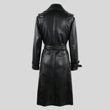 Nova Faux Leather Trench Coats