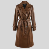 Nova Faux Leather Trench Coats