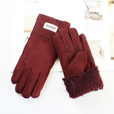 Sheepskin Shearling Wool Fur Gloves 