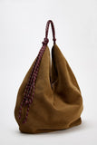 Maja Faux Suede Large Hobo Bag