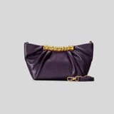 Olana Ruched Metal Handle Bag