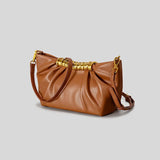 Olana Ruched Metal Handle Bag