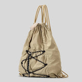 Olga Japanese Drawstring Utilitarian Backpacks