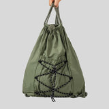Olga Japanese Drawstring Utilitarian Backpacks