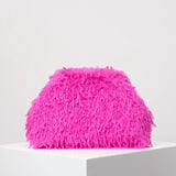 Olivia Fuzzy Oversized Clip Clutch