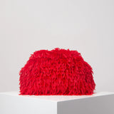 Olivia Fuzzy Oversized Clip Clutch