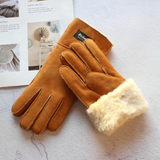 Sheepskin Shearling Wool Fur Gloves 