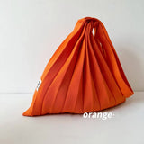 Mona Accordion Pleats Knit Shopper Bags