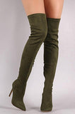 Over The Knee Suede Glove Boots watereverysunday