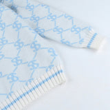 Oversized Monogoram Prints Sweaters - 3 Colors watereverysunday