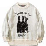 Oversized Vintage Doberman Dogs Sweaters - 2 Colors watereverysunday