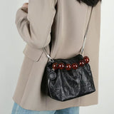 Pamela Amber Beads Handle Mini Bag